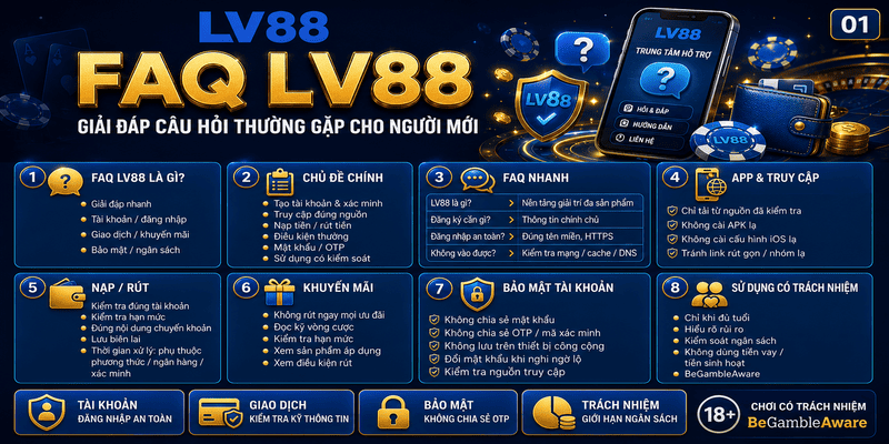 FAQ LV88 – Giải Đáp Câu Hỏi Thường Gặp Cho Người Mới